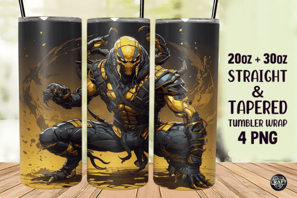 Cartoon Man Graphics for Tumbler Wraps