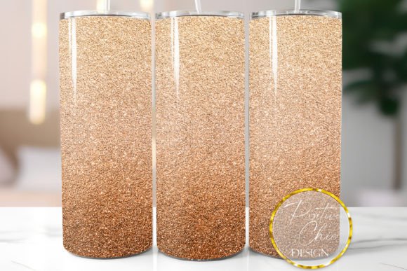 Copper Glitter Tumbler Wrap Sublimation: Graphics for Crafts & Branding