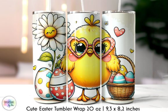 Easter Chicklet Cute Tumbler Design: Graphics & Tumbler Wraps