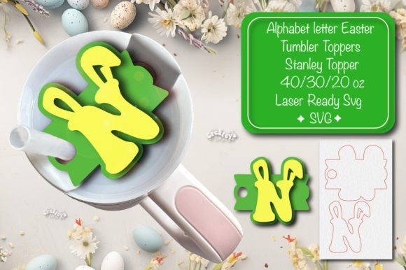 Easter Glowforge Stanley Topper SVG