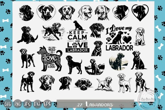 Labrador Retriever Dog Lover Quote Graphics for Crafts