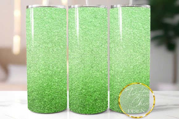 Mint Glitter Tumbler Design Sublimation: Graphics for Crafts & Branding