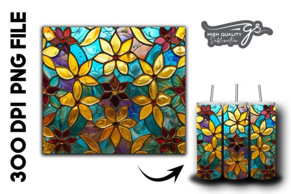 Stained Glass Islamic Tumbler Wrap 27