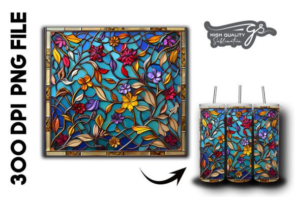 Stained Glass Islamic Tumbler Wrap 31